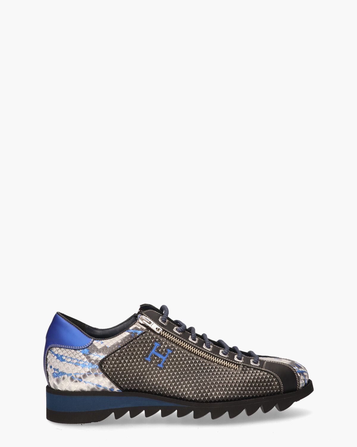3817 Grijs/Blauw Herensneakers