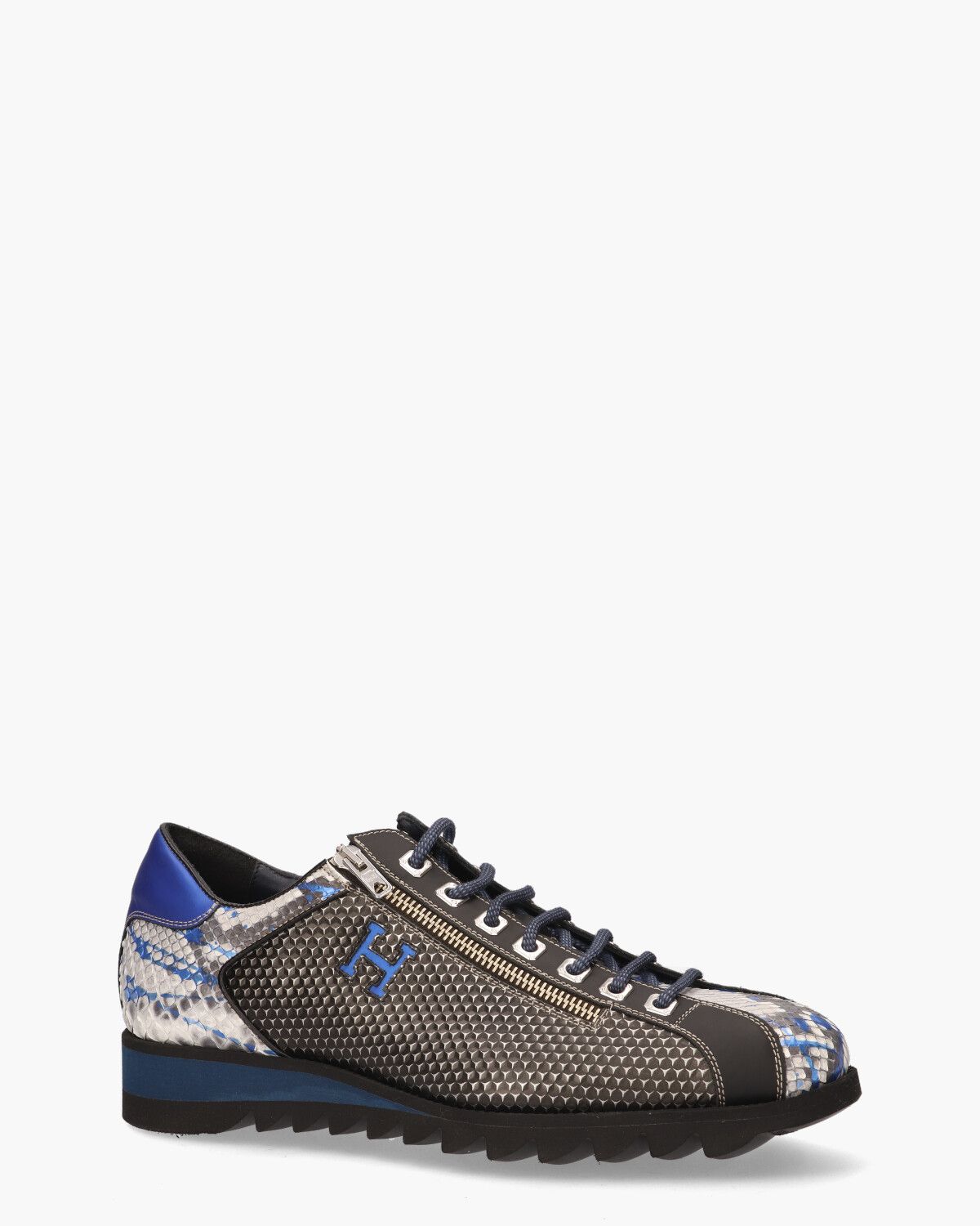 3817 Grijs/Blauw Herensneakers