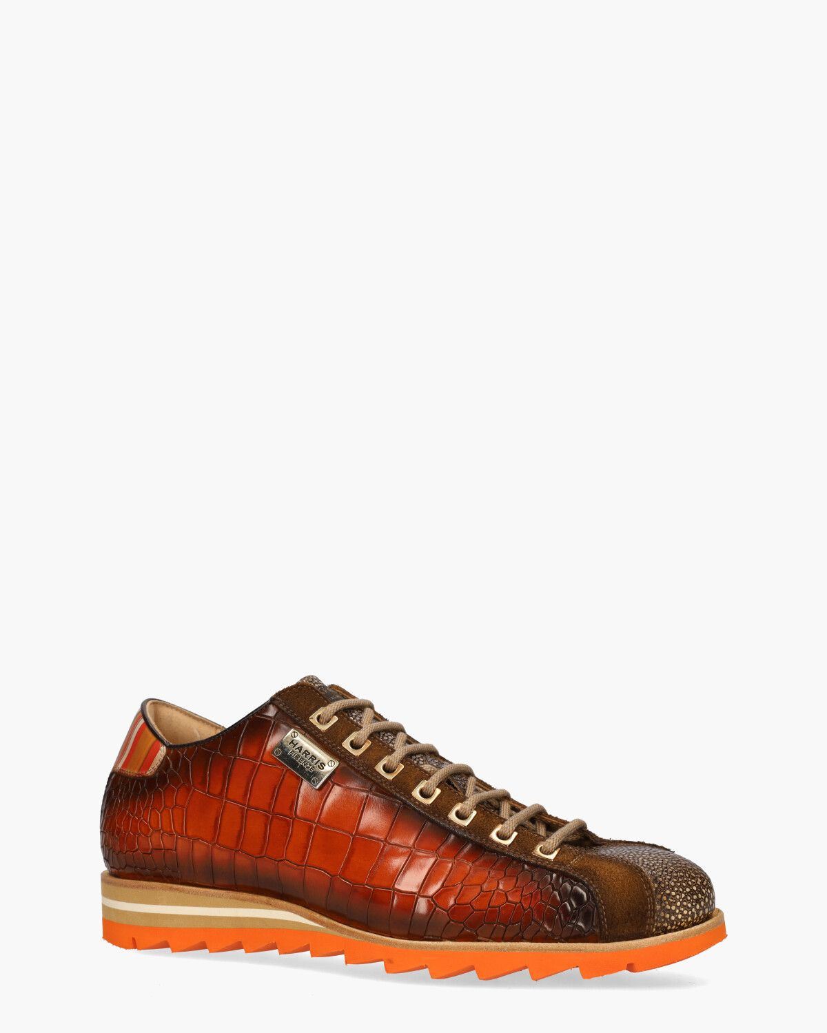 2892 Bruin/Oranje Herensneakers