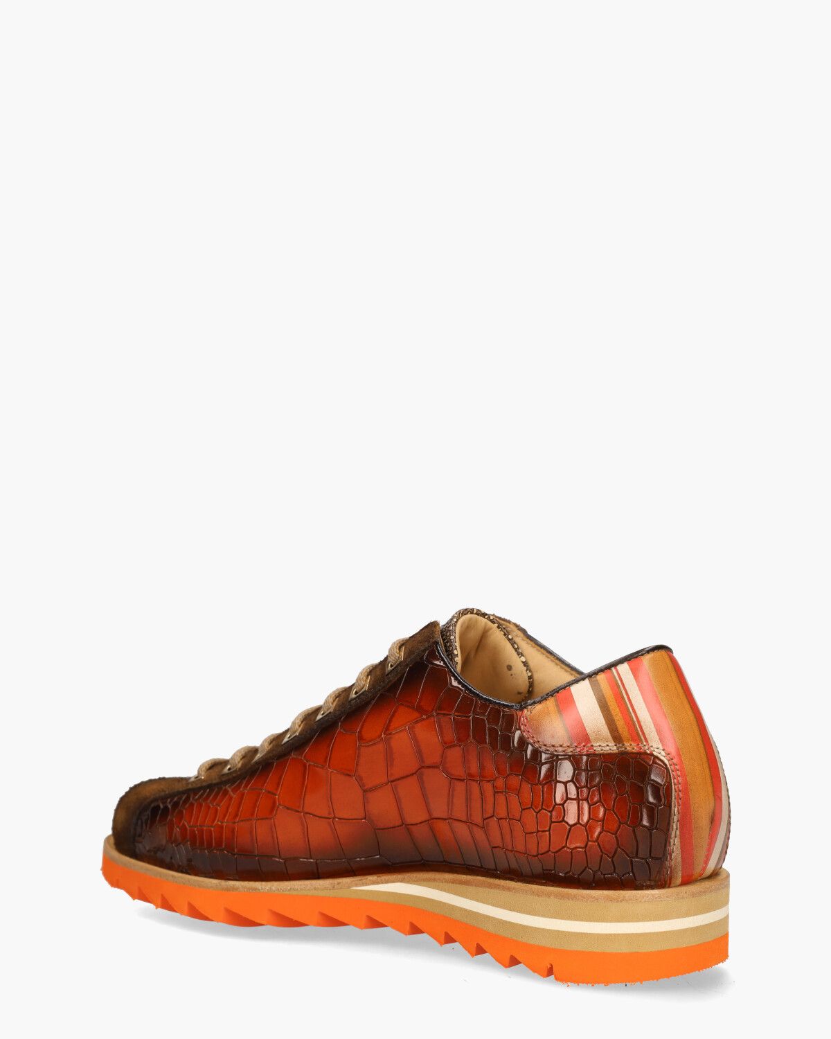 2892 Bruin/Oranje Herensneakers