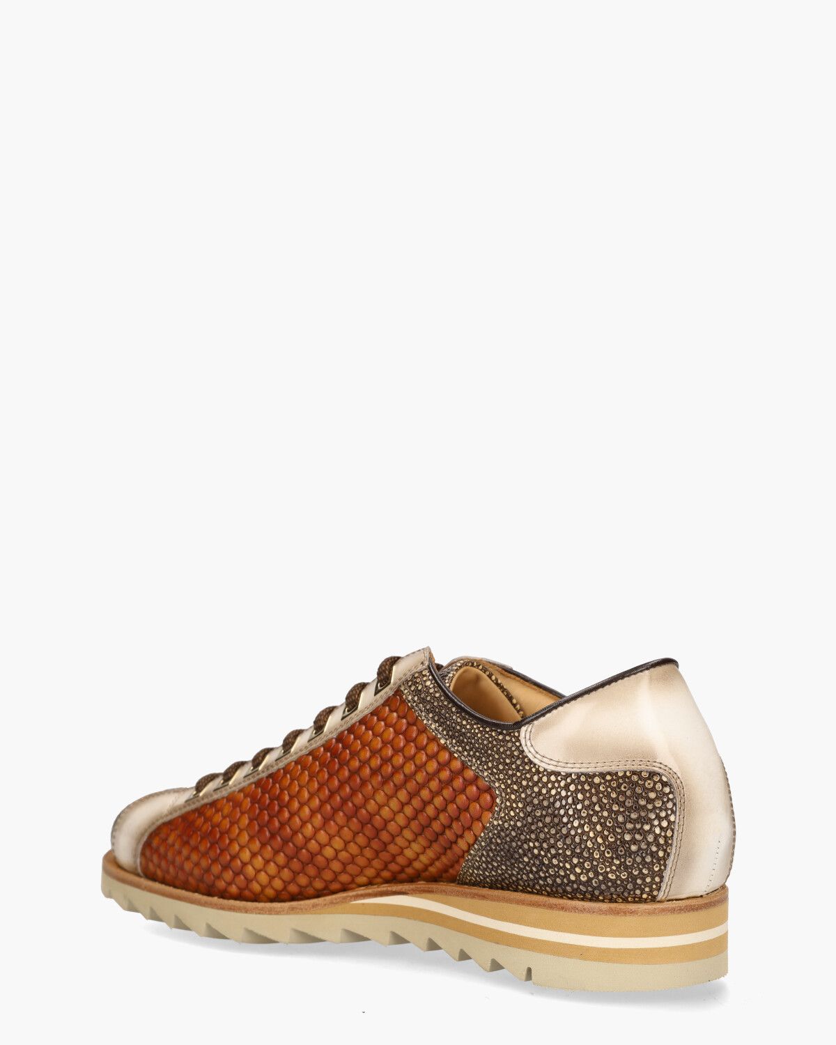 2817 Bruin/Beige Herensneakers