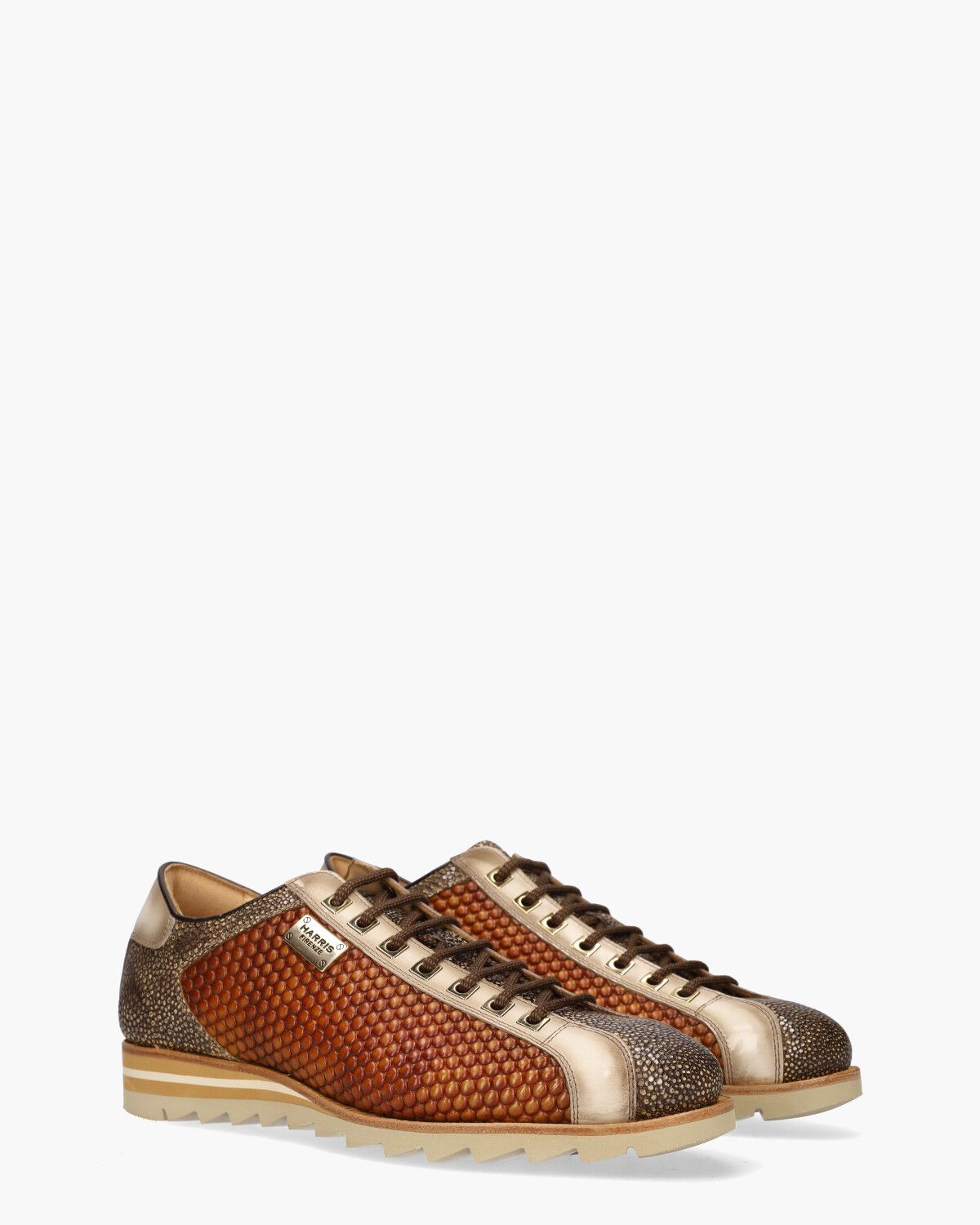 2817 Bruin/Beige Herensneakers