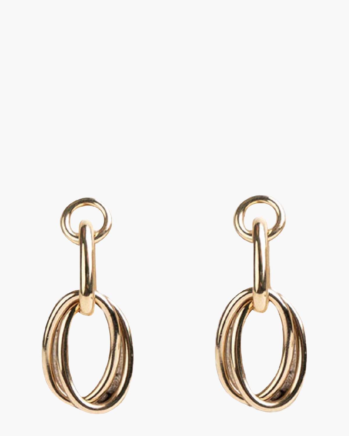 Evi Chain Earrings Goud Oorbellen