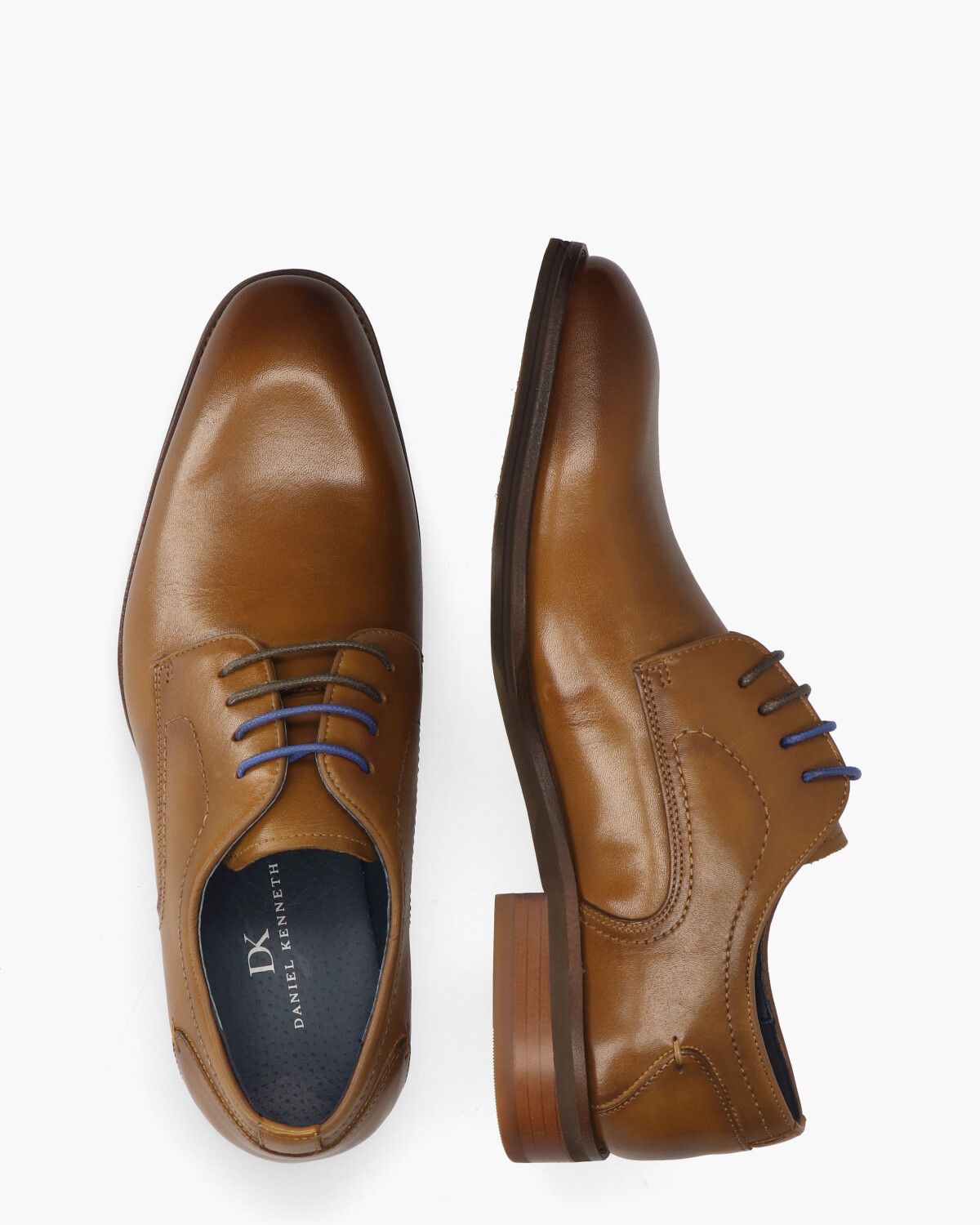 Ylan Cognac Heren Veterschoenen