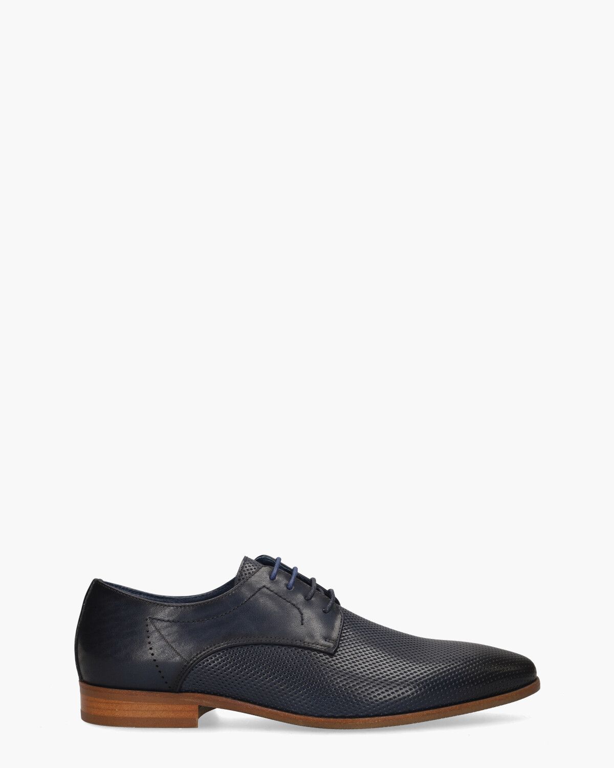 Taff Donkerblauw Heren Veterschoenen