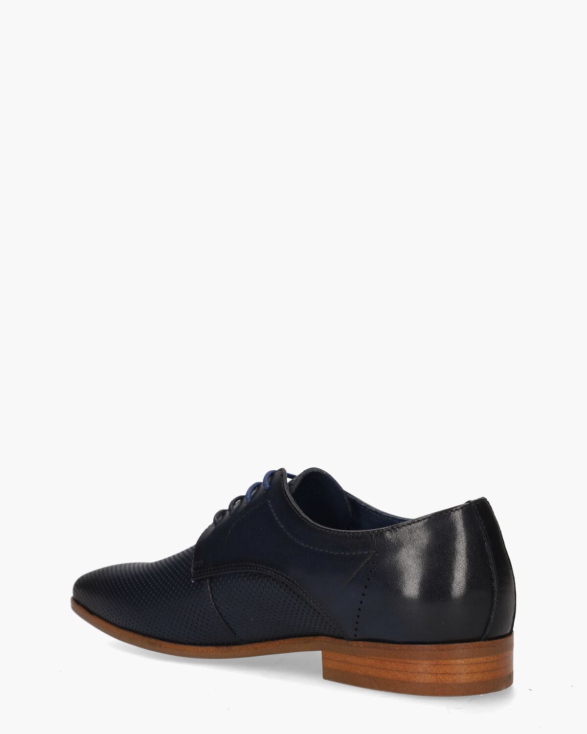Taff Donkerblauw Heren Veterschoenen