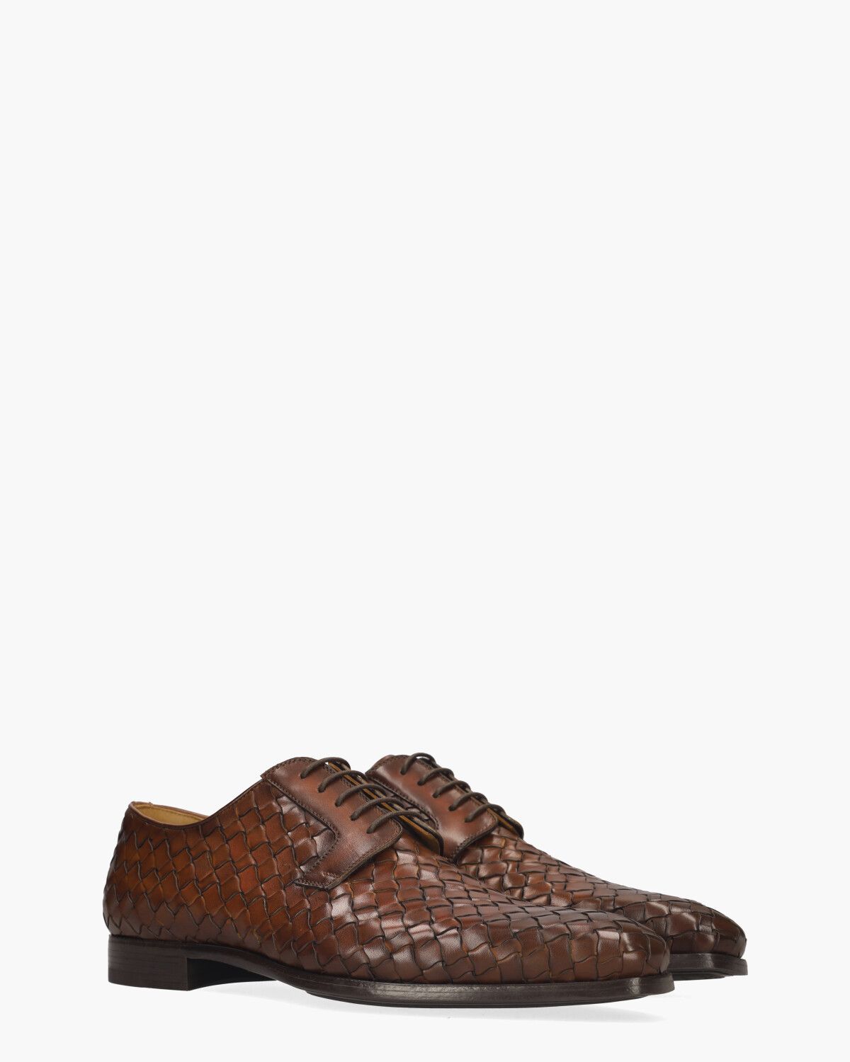 25666 Bruin Heren Veterschoenen
