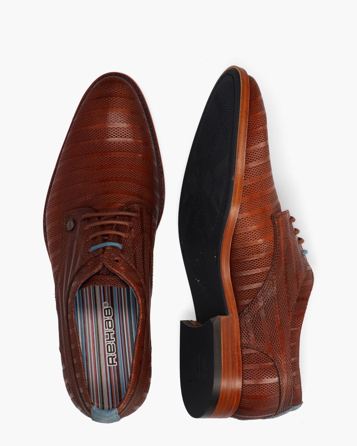 Brad Stripes Bruin Heren Veterschoenen