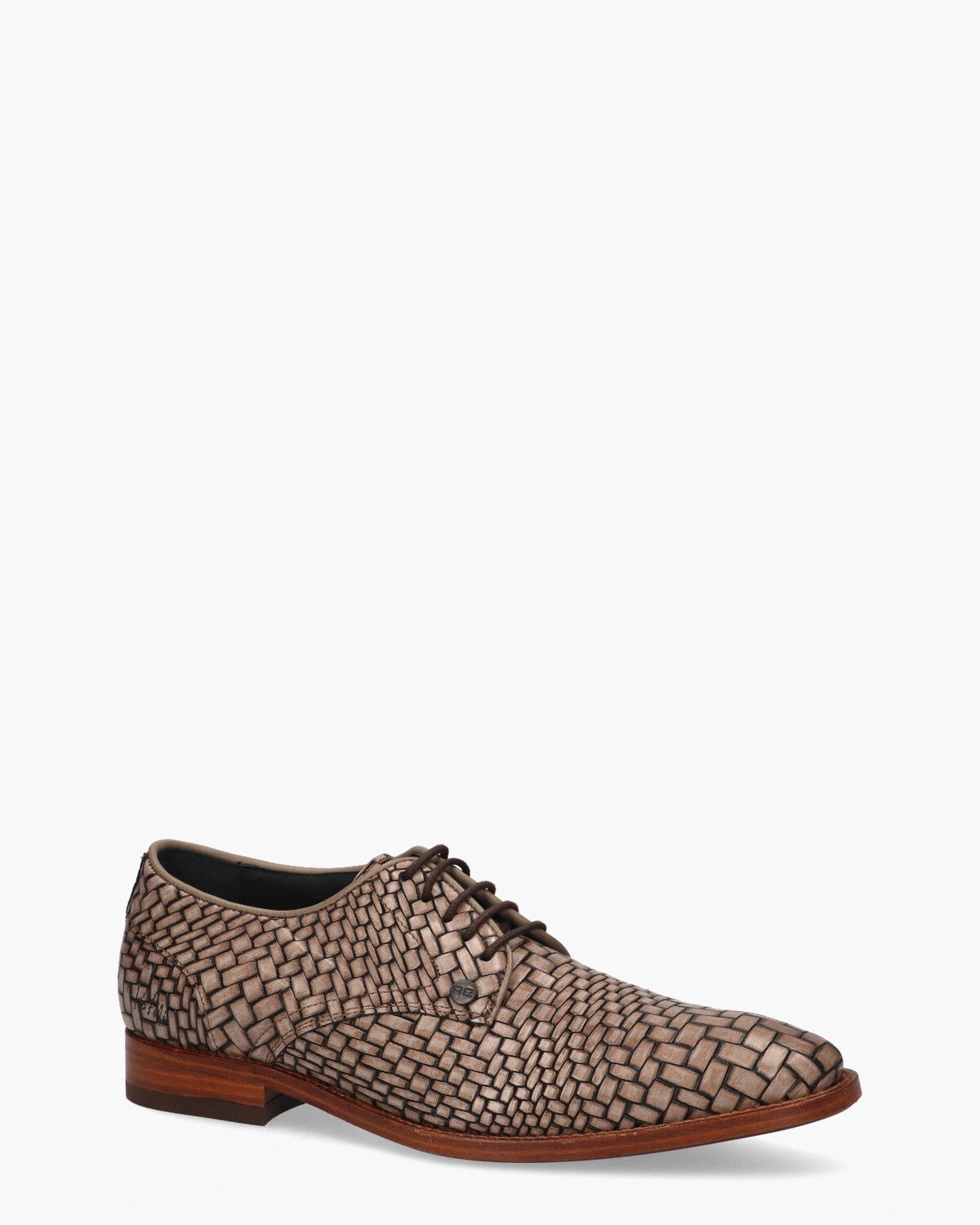 Brad Brick Taupe Heren Veterschoenen