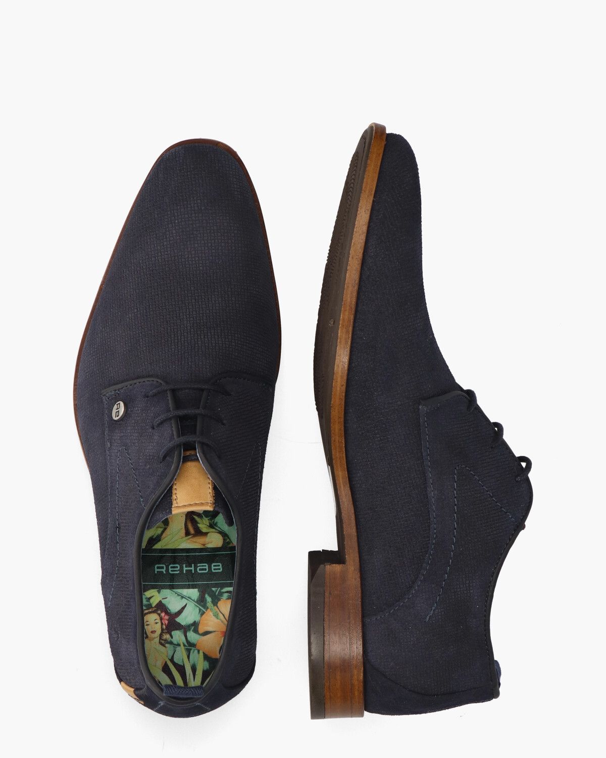 Greg Wall Sue Donkerblauw Heren Veterschoenen
