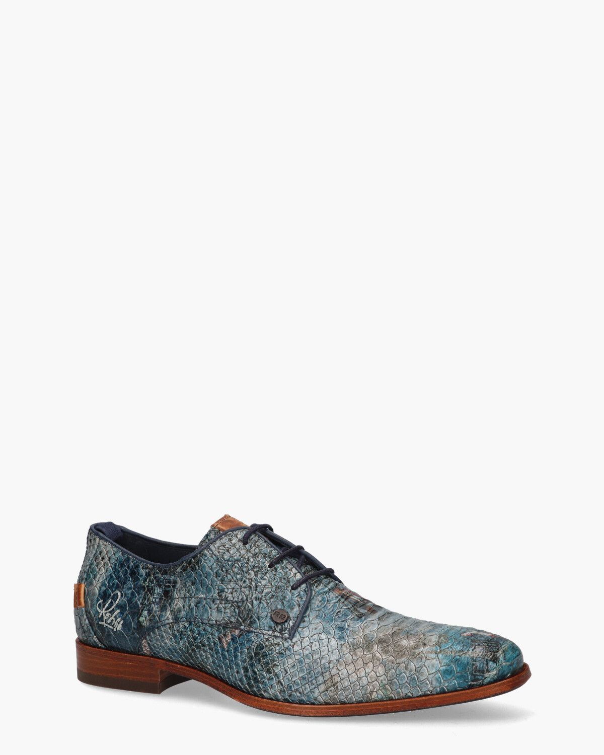 Greg Beau Blauw Heren Veterschoenen