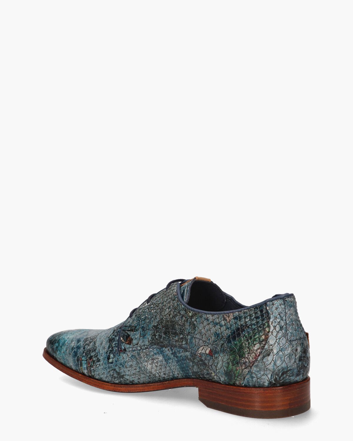 Greg Beau Blauw Heren Veterschoenen