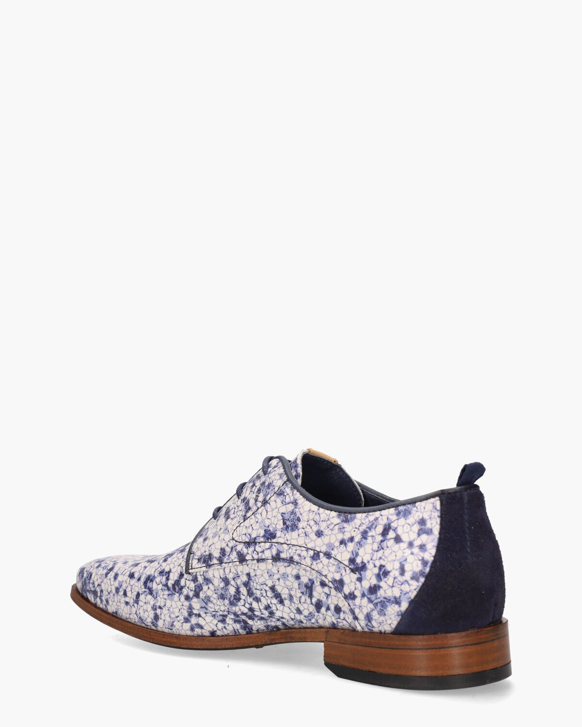 Greg Mini Wit/Blauw Heren Veterschoenen