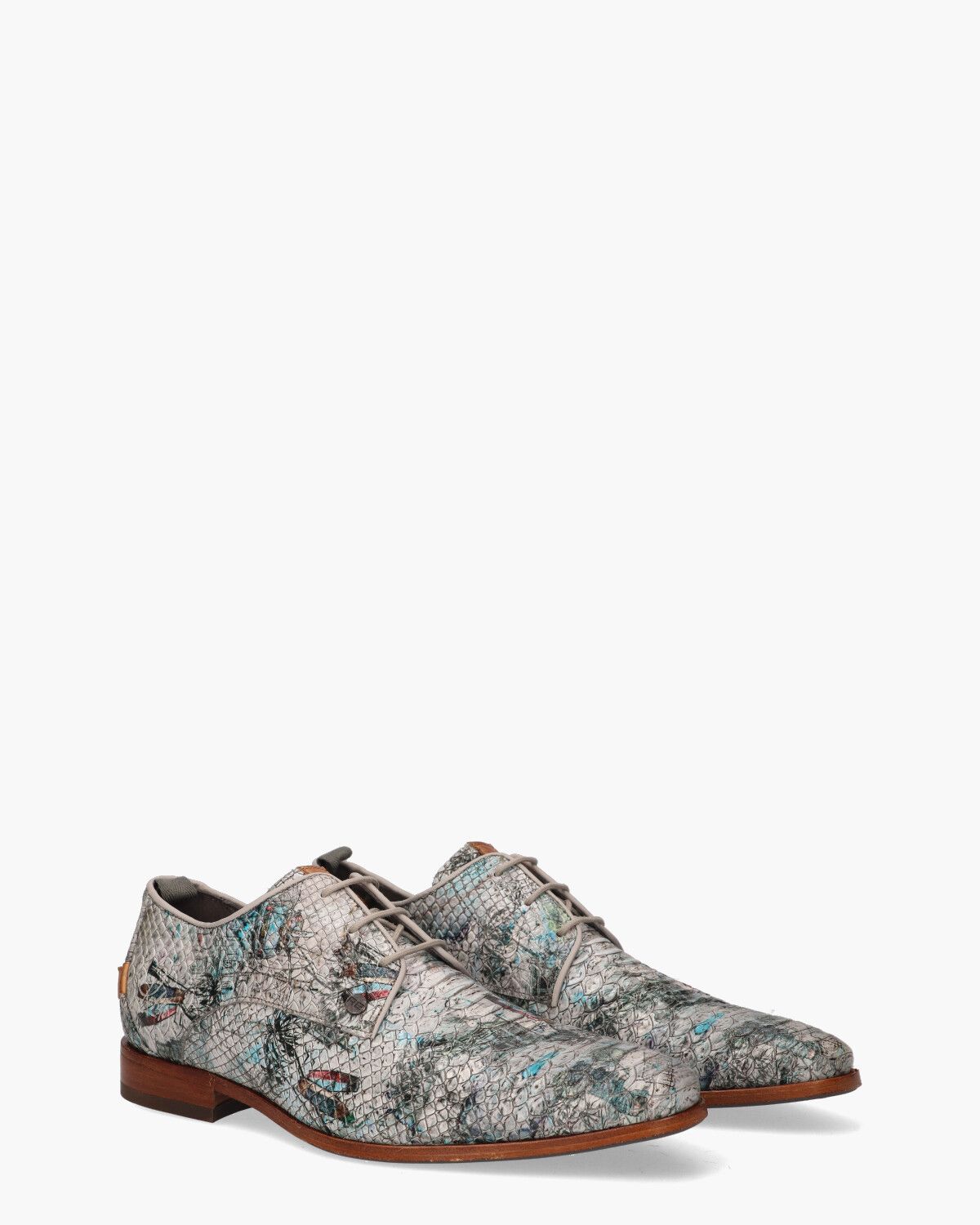 Greg Beau Lichtgrijs Heren Veterschoenen