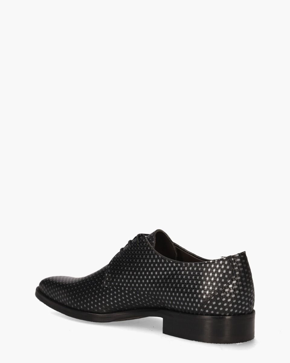 Stan II Zwart/Zilvergrijs Heren Veterschoenen