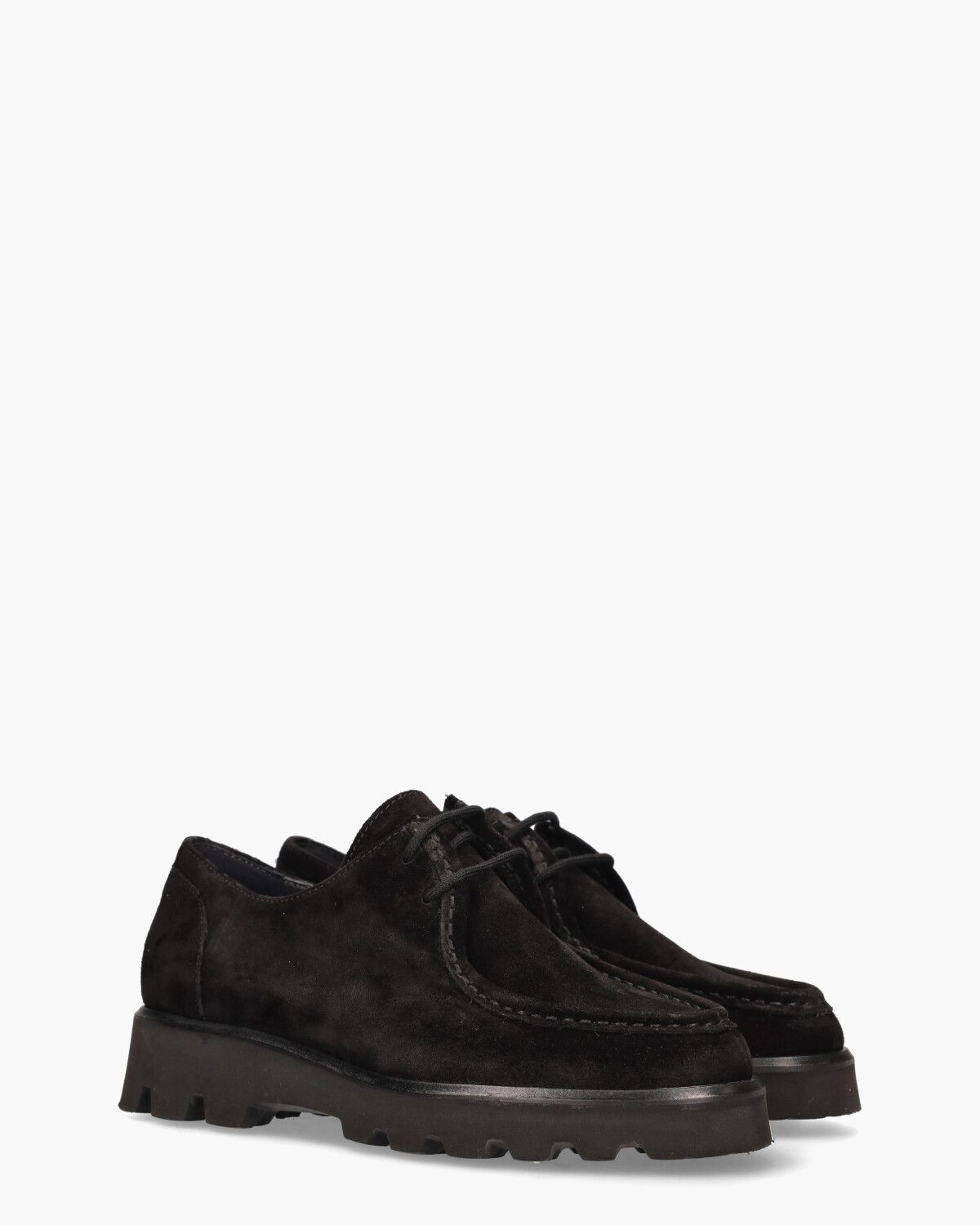 41540 Zwart Dames Veterschoenen