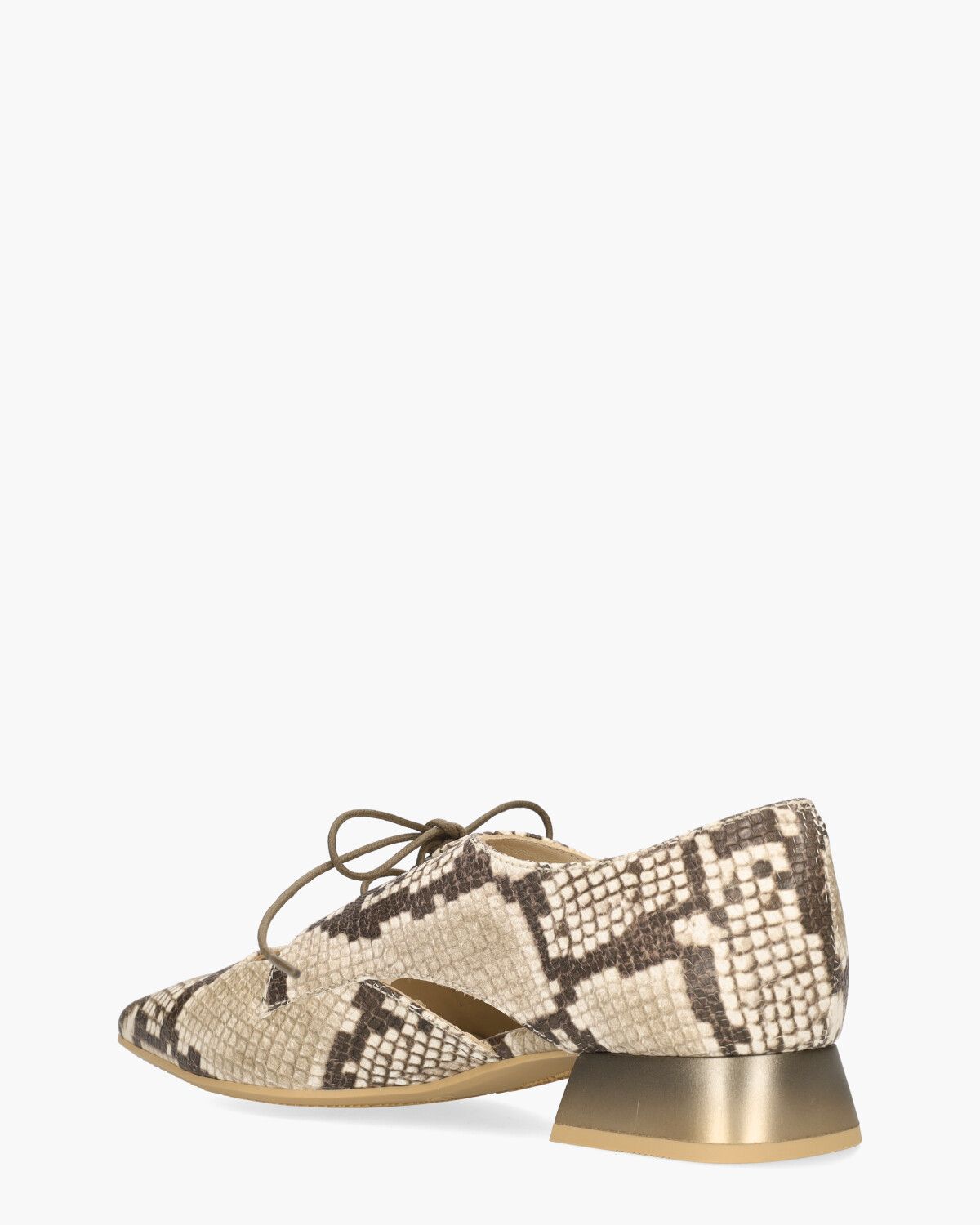 HV253858 Beige/Bruin Dames Veterschoenen