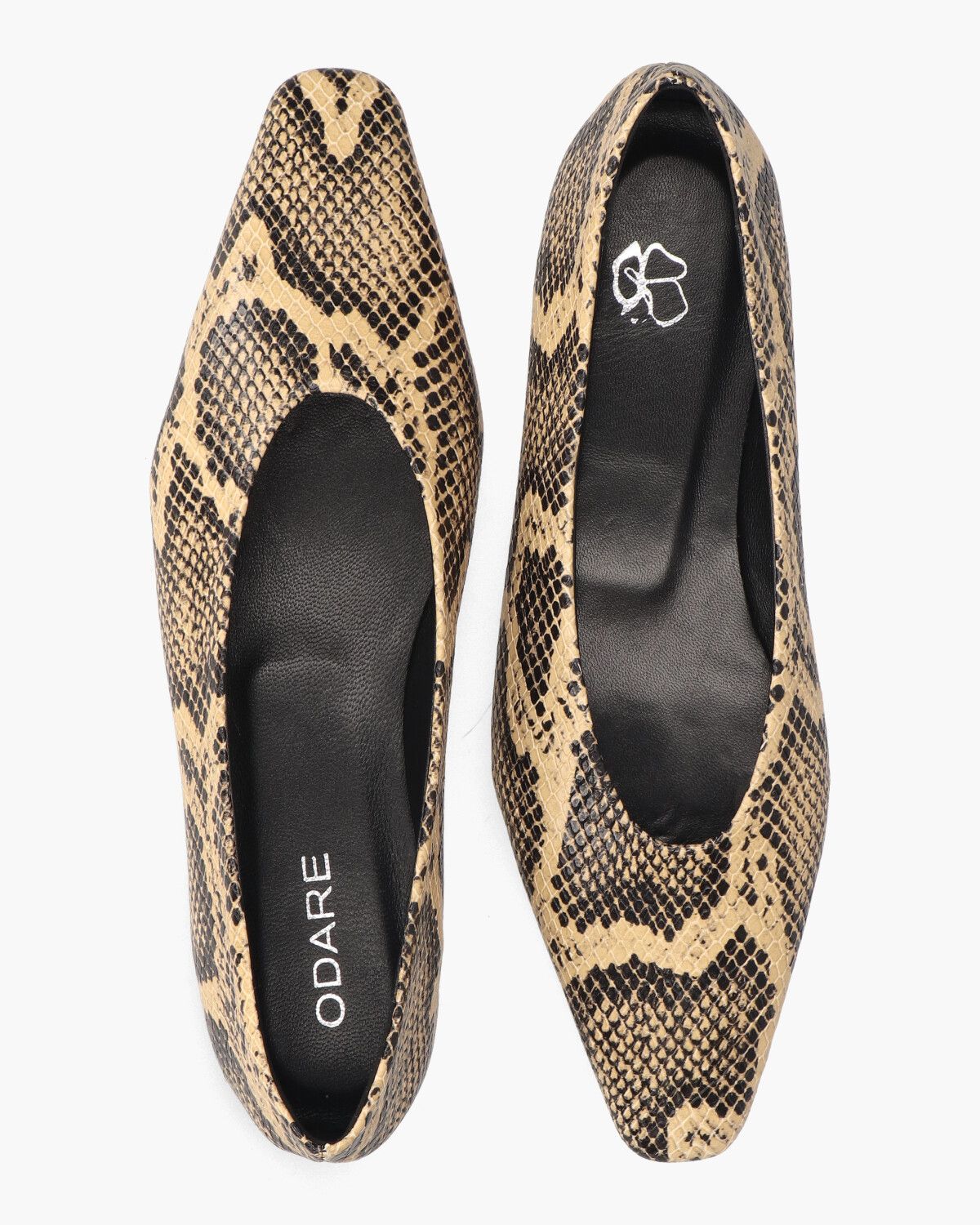 Bilbao Beige/Zwart Damesballerina's