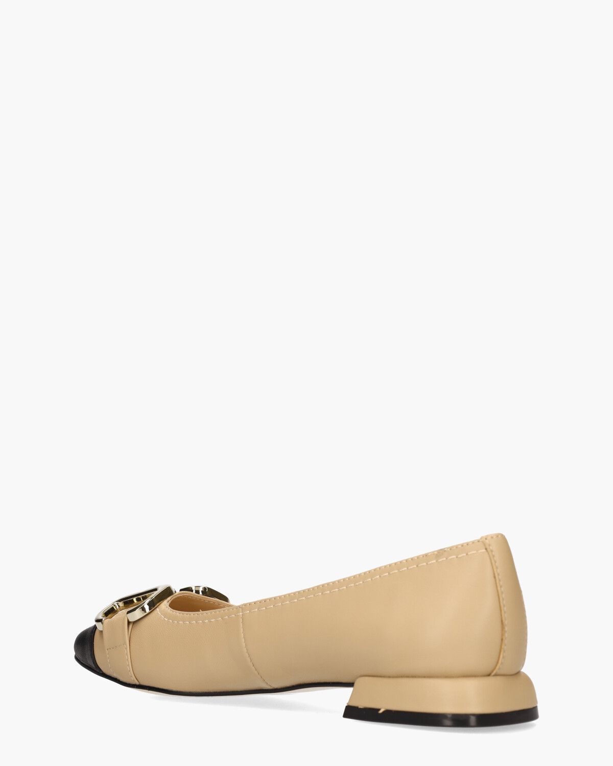 Winola Beige/Zwart Damesballerina's