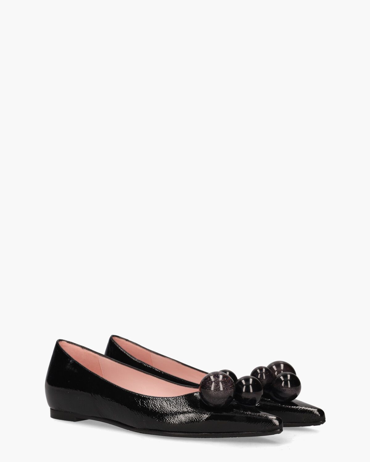 7303 Zwart Damesballerina's