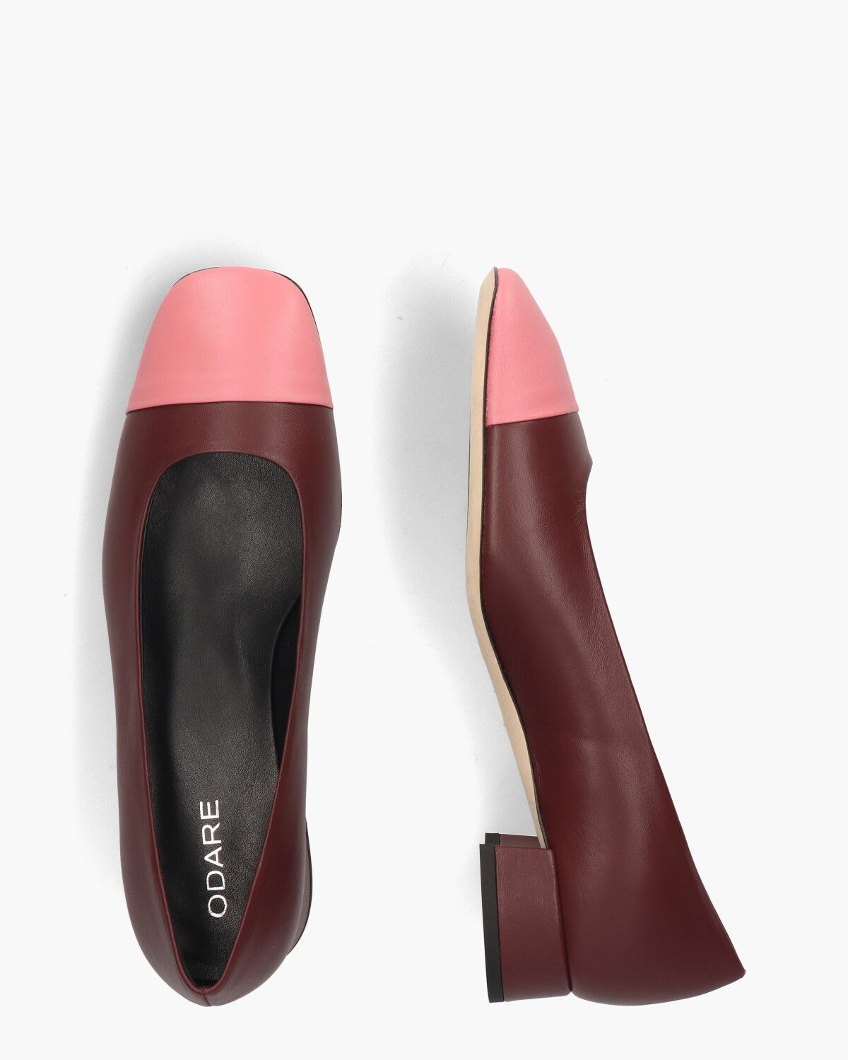 Sebastian Bordeauxrood/Roze Damespumps