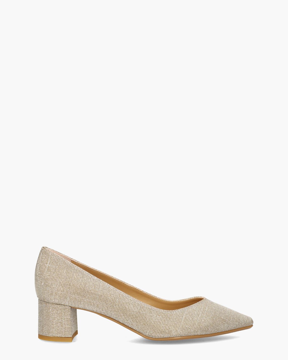 23E065 Beige/Goud Damespumps
