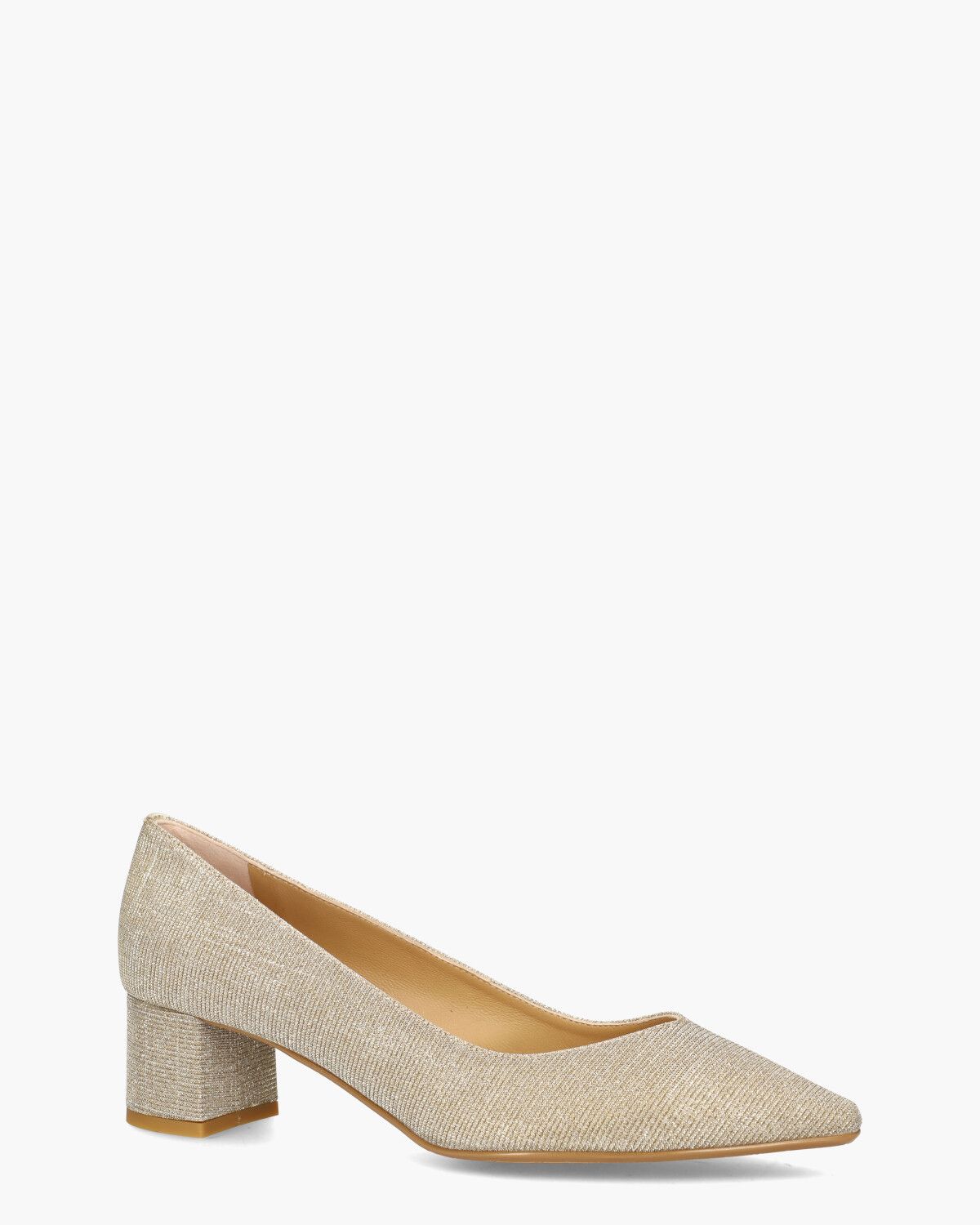 23E065 Beige/Goud Damespumps