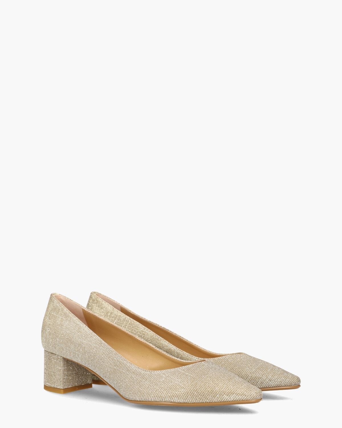 23E065 Beige/Goud Damespumps
