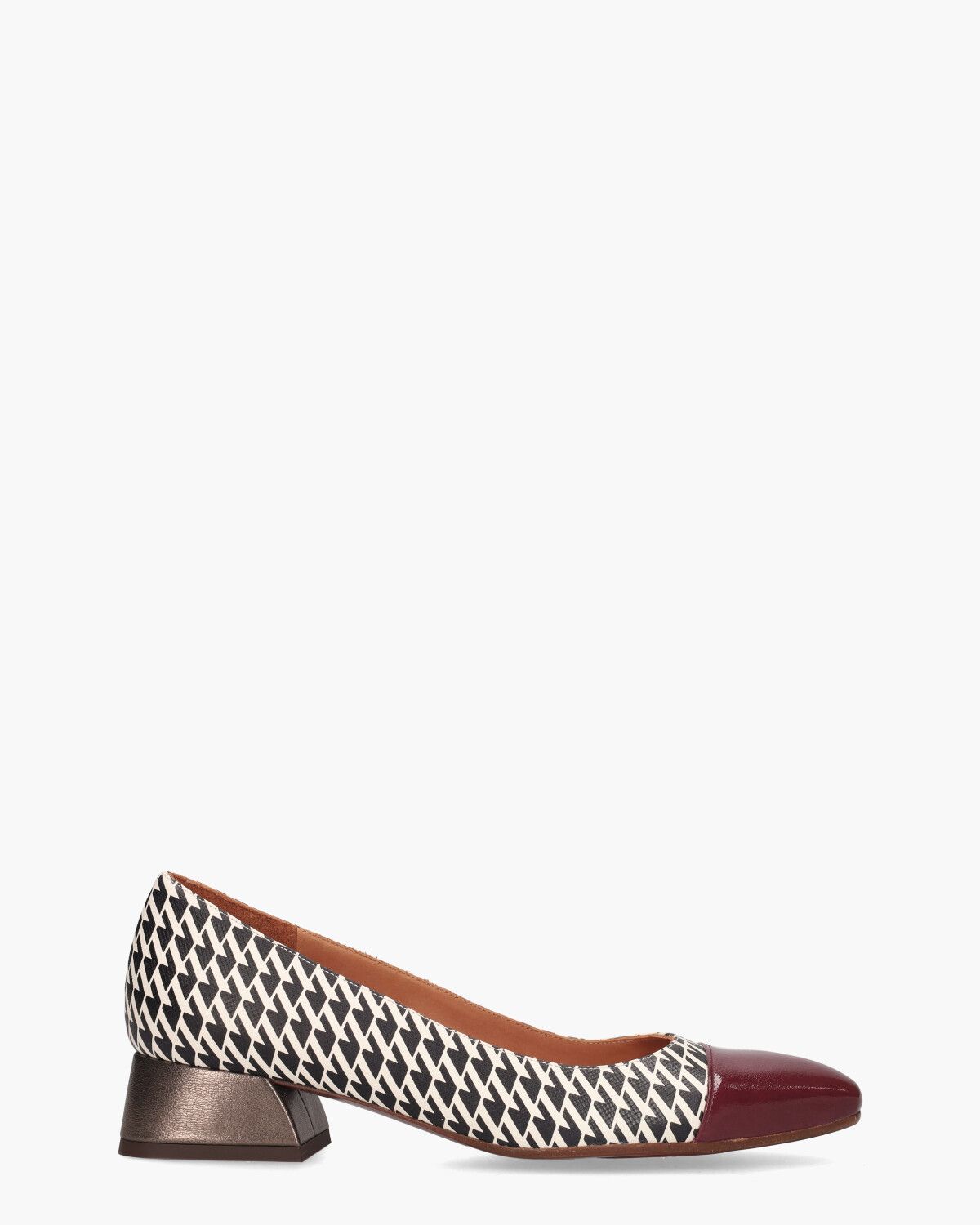 Hailu Zwart/Off-White/Multicolor Damespumps