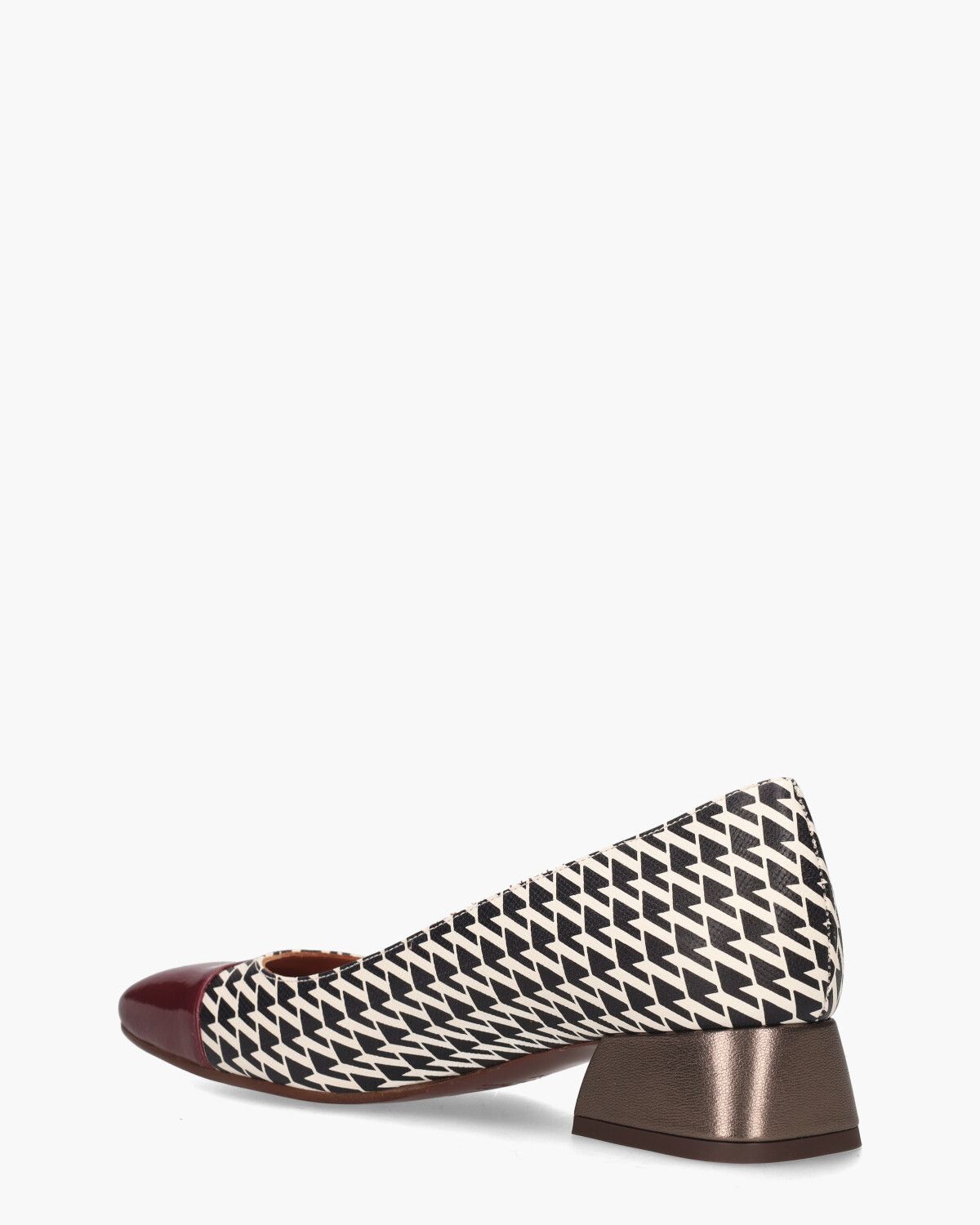 Hailu Zwart/Off-White/Multicolor Damespumps
