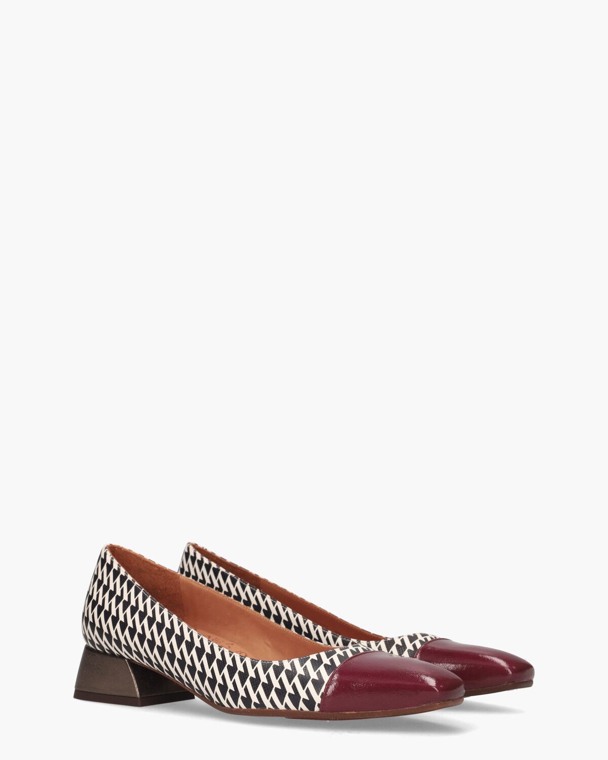Hailu Zwart/Off-White/Multicolor Damespumps