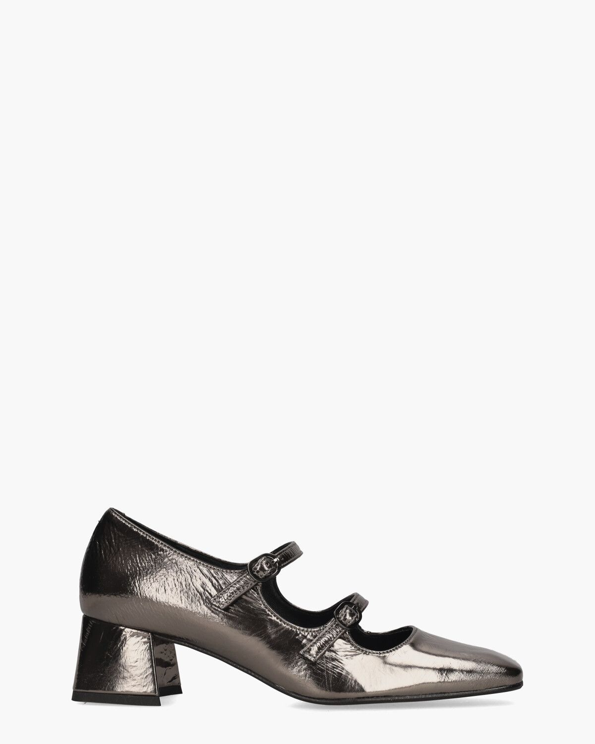 2896 Zilvergrijs Dames Gespschoenen