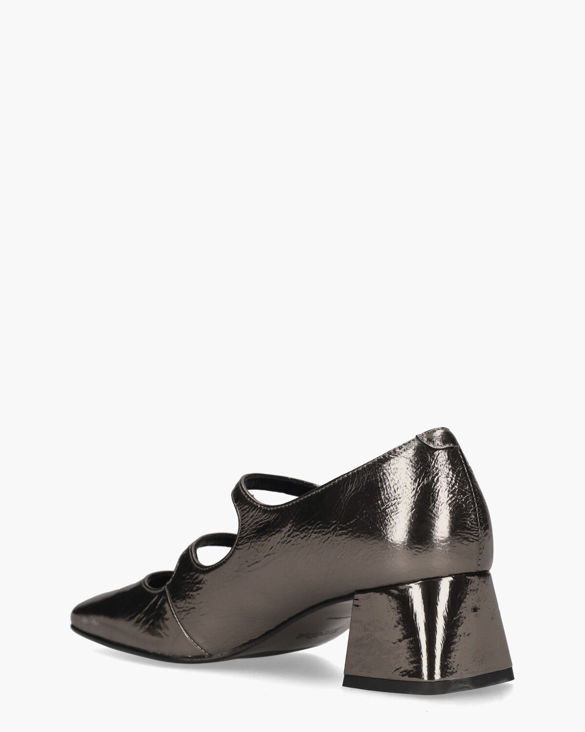 2896 Zilvergrijs Dames Gespschoenen