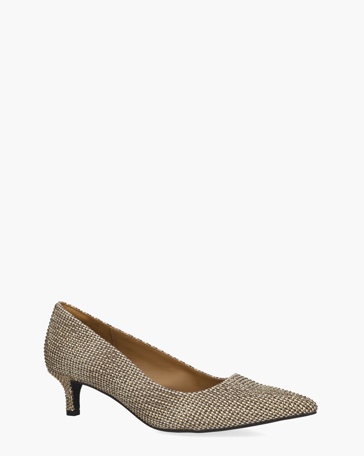 Kensington Flexi Court Heel Bruin/Brons Damespumps