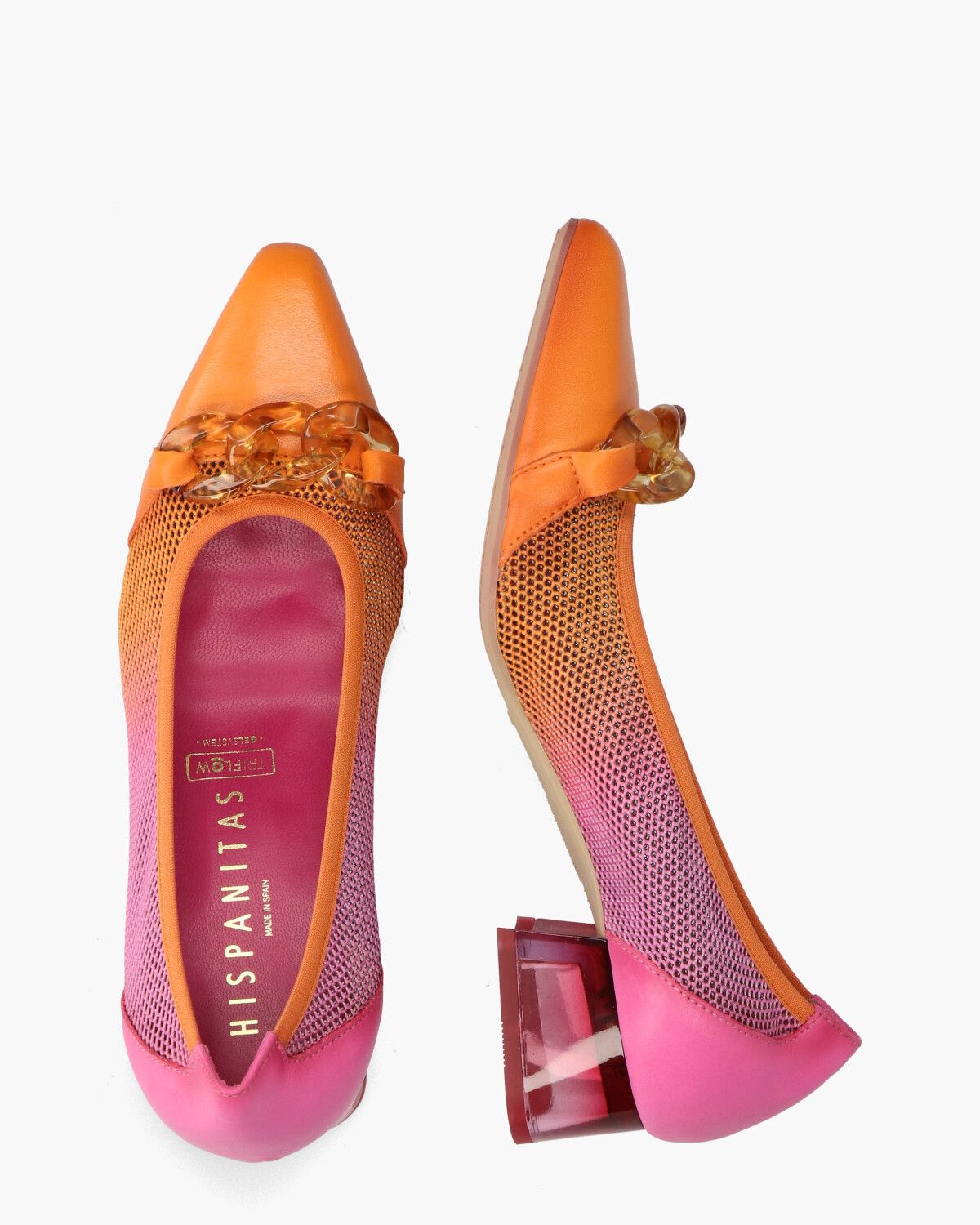 HV232798 Roze/Oranje Damespumps