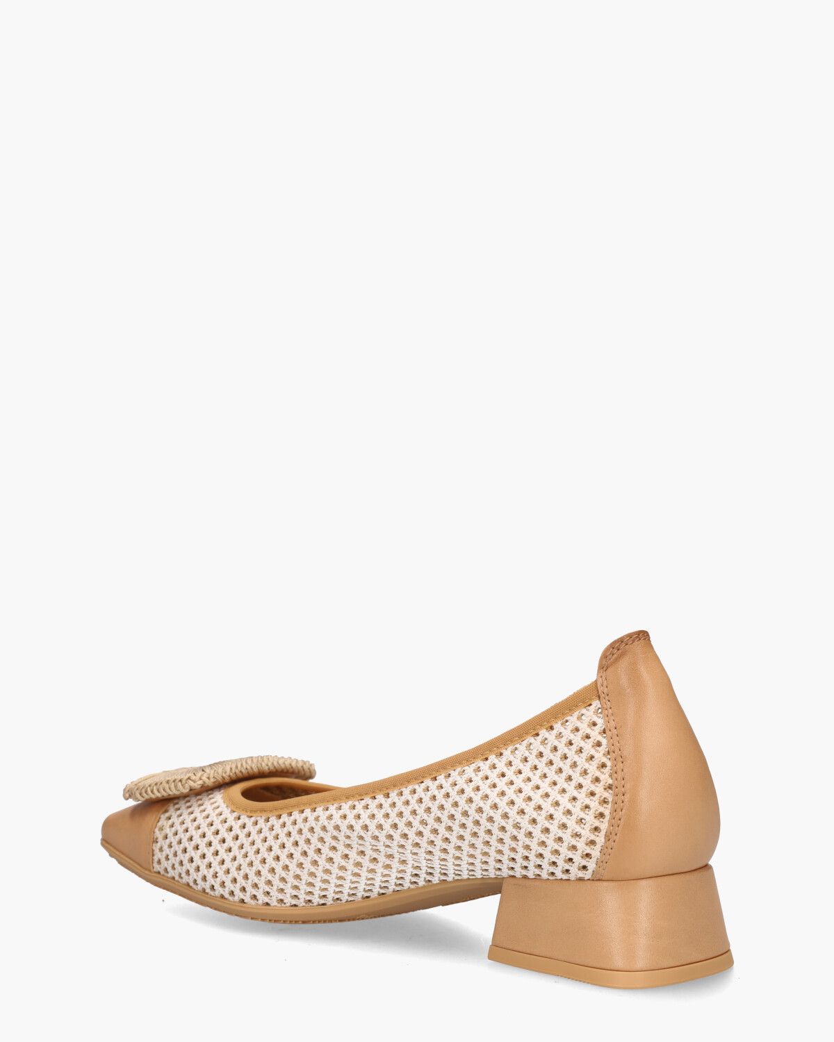 BHV243335 Lichtbruin/Off-White Damesloafers