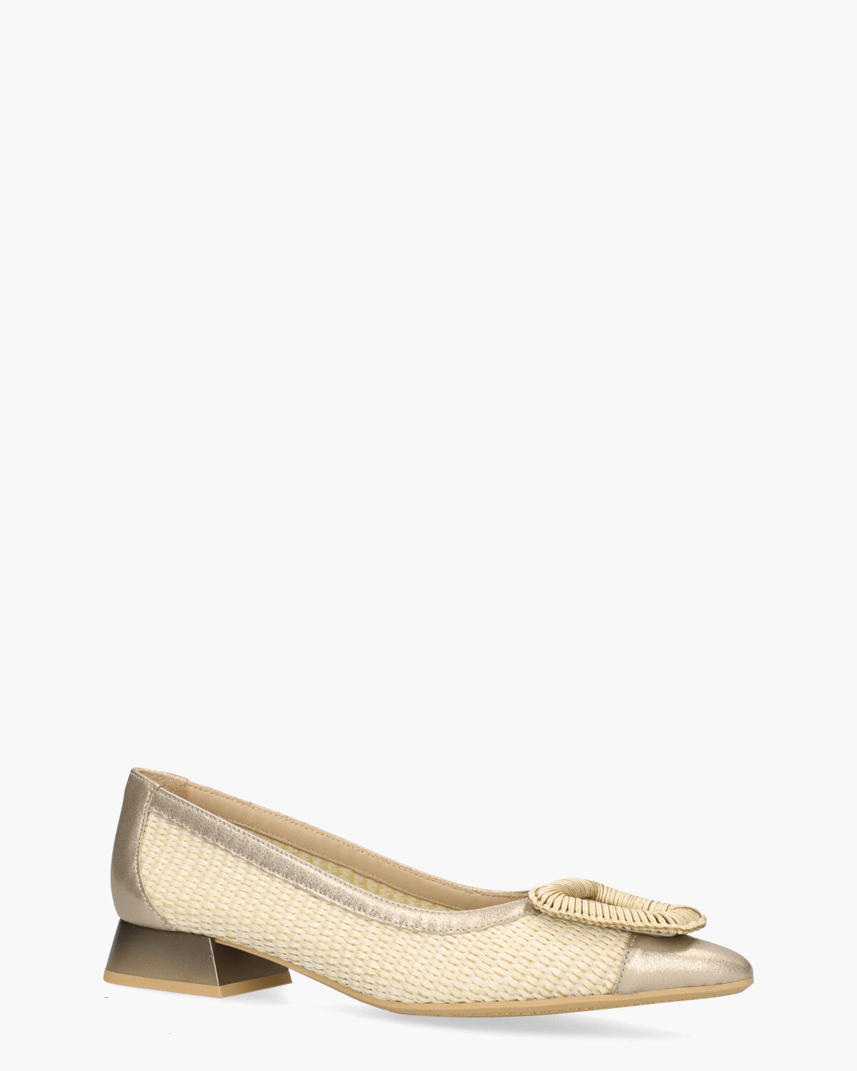 RHV254081 Off-White/Goud Damespumps