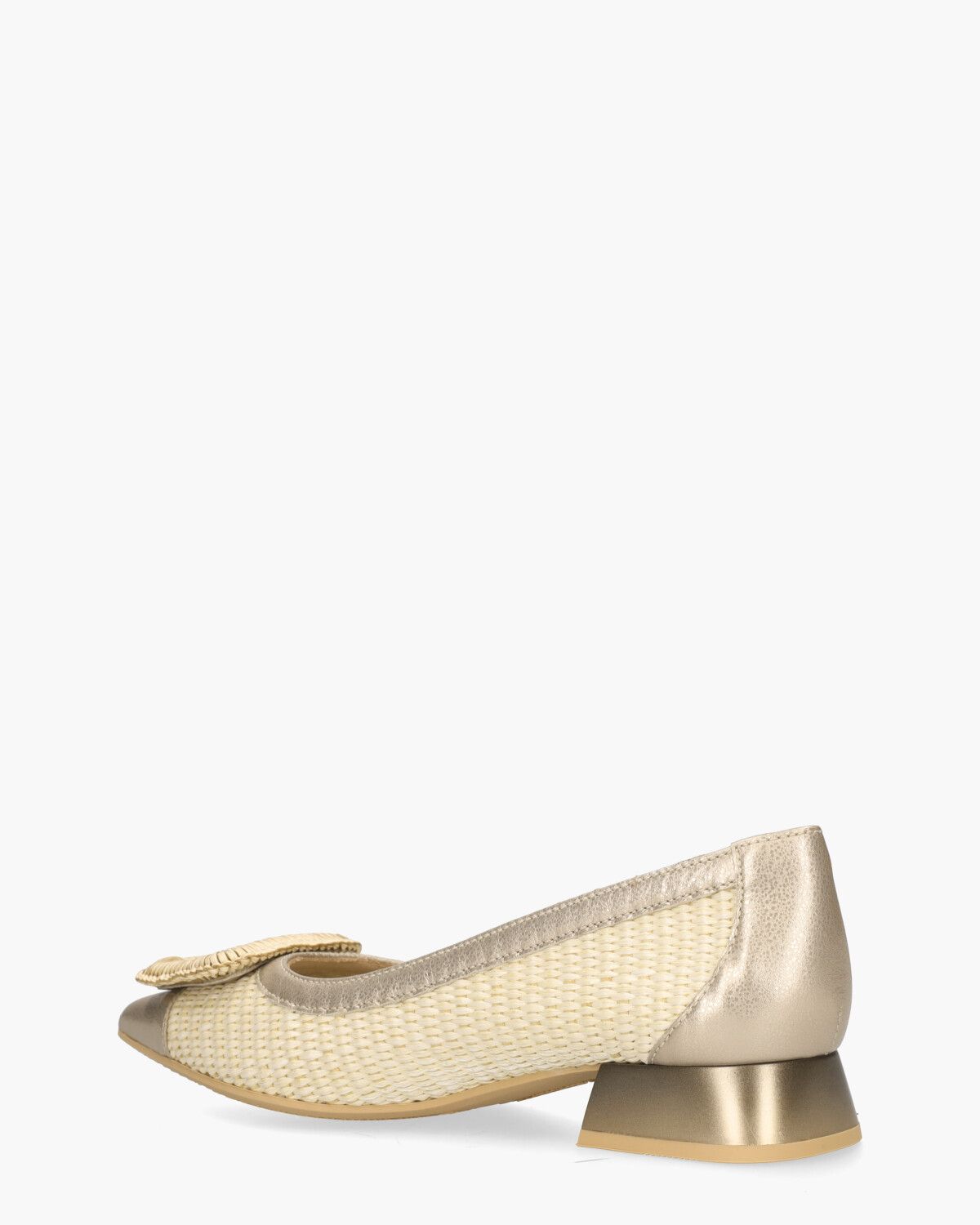 RHV254081 Off-White/Goud Damespumps