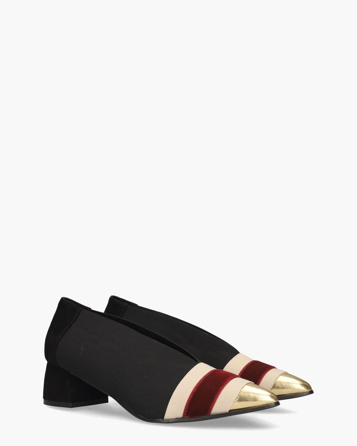 Mollie Zwart/Multicolor Damespumps