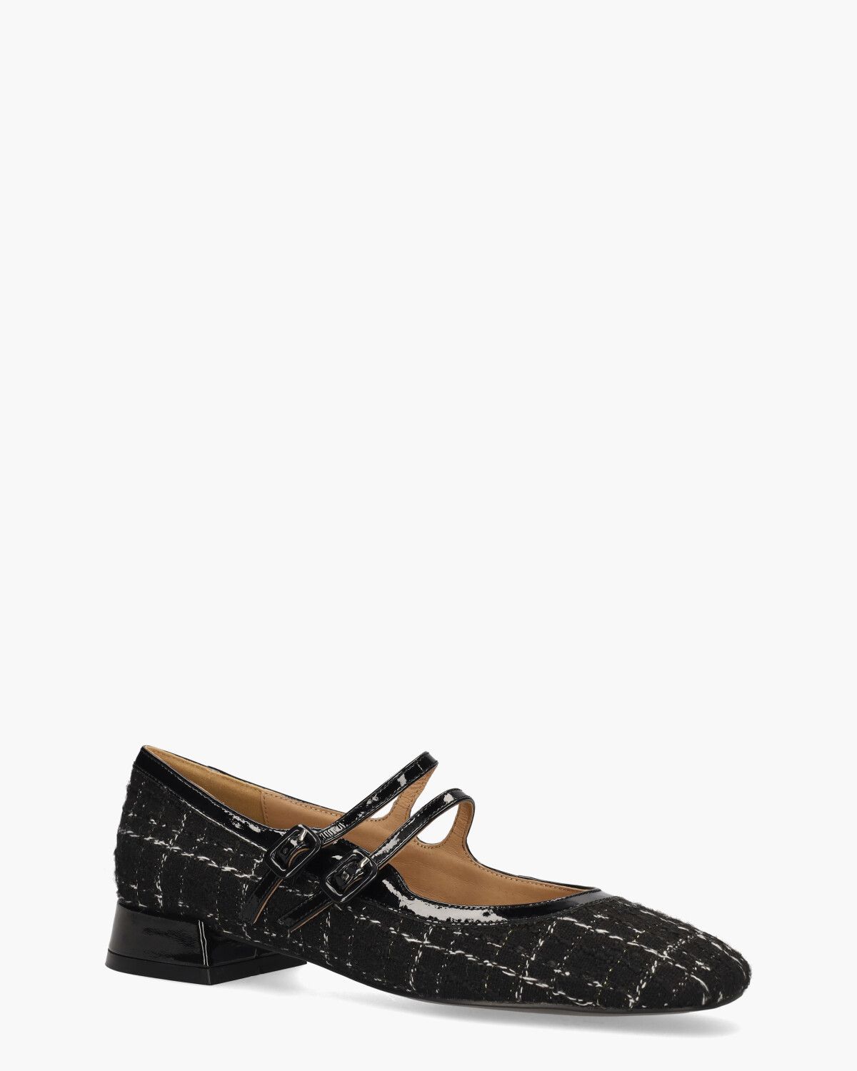 Cardiff Zwart/Wit Damesloafers