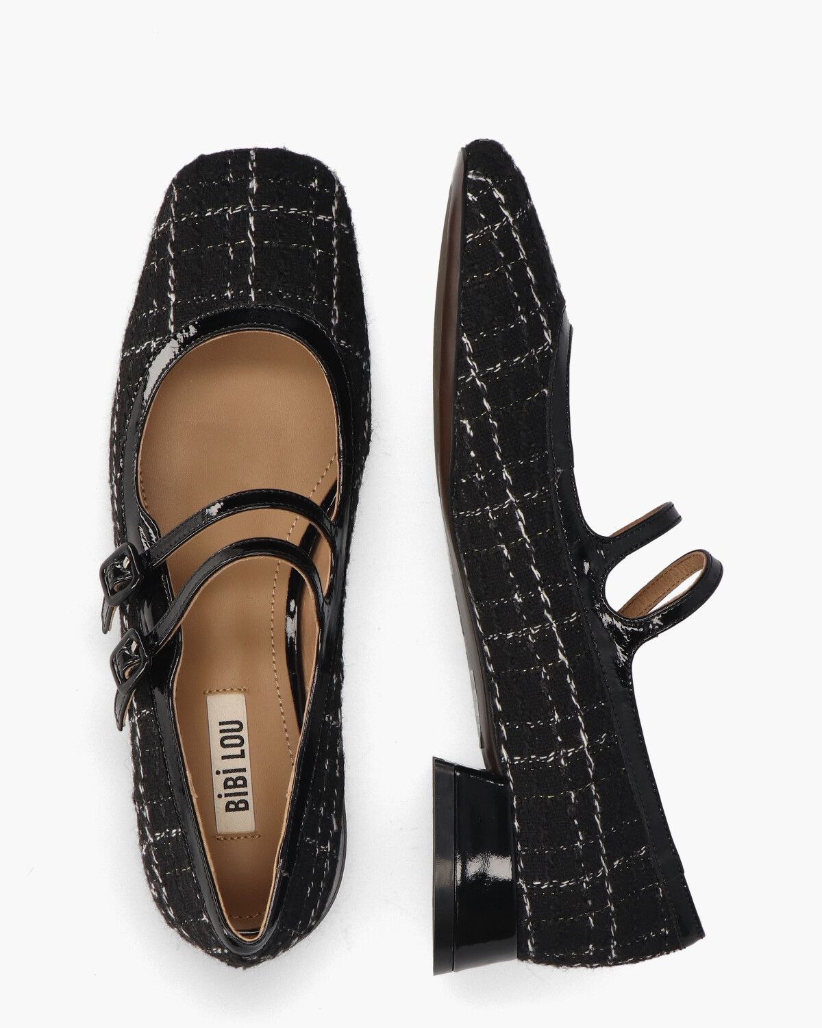 Cardiff Zwart/Wit Damesloafers