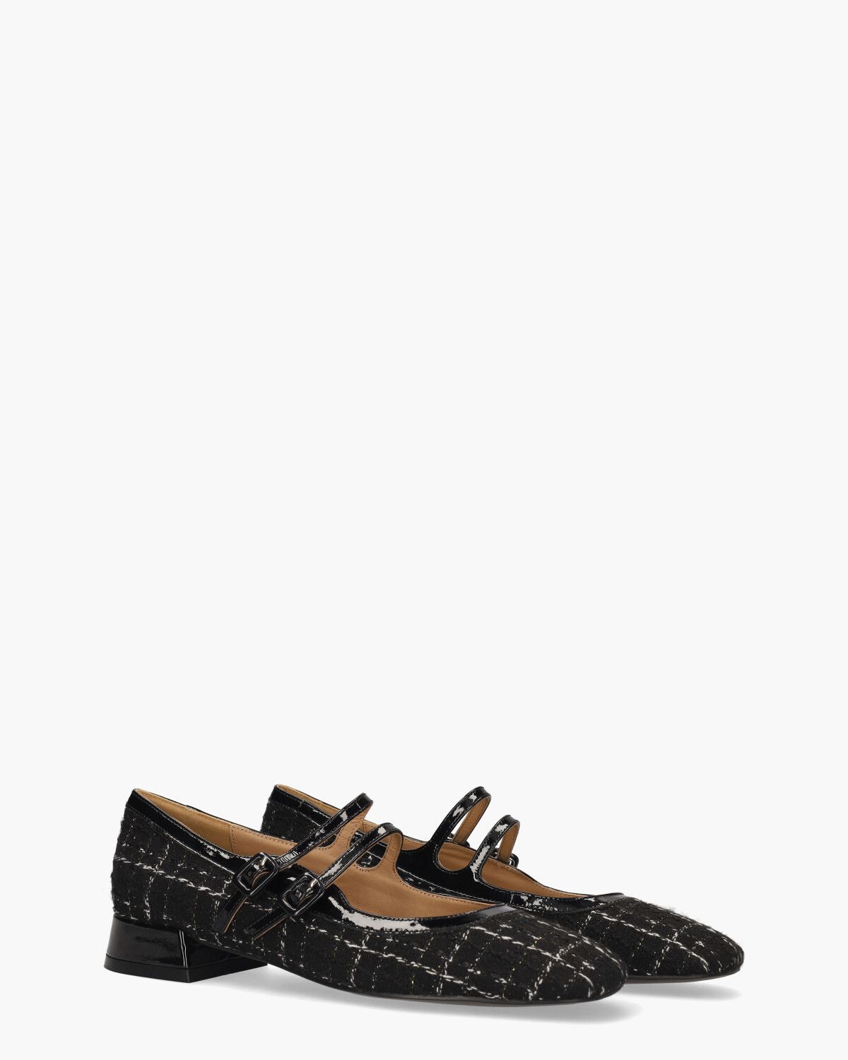Cardiff Zwart/Wit Damesloafers