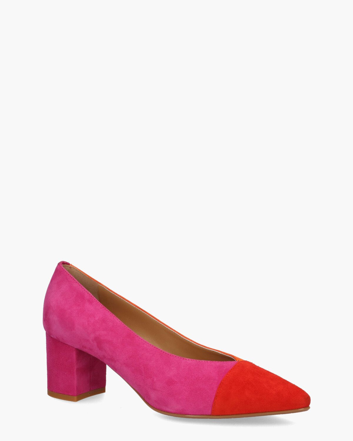 19I110 Rood/Oranje/Roze Damespumps