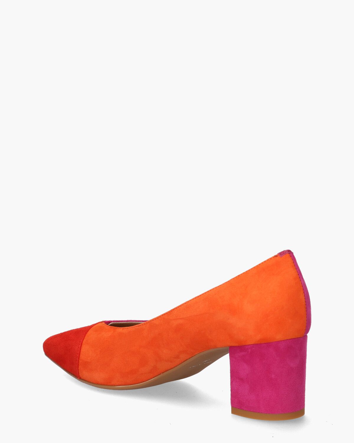 19I110 Rood/Oranje/Roze Damespumps