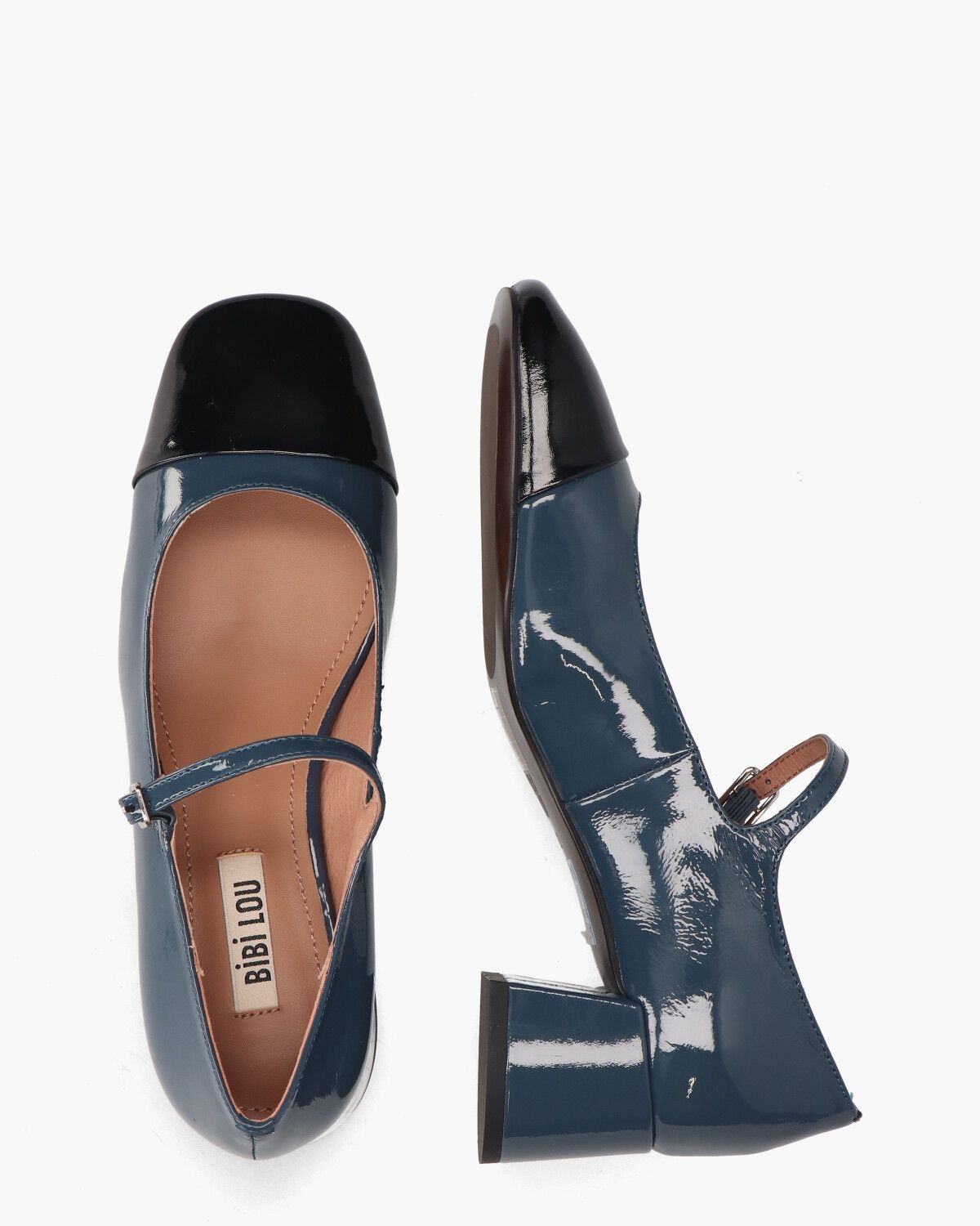 Daniella Grijsblauw/Zwart Damesloafers