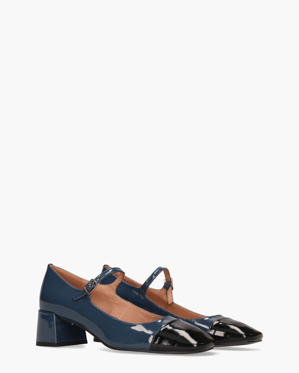 Daniella Grijsblauw/Zwart Damesloafers