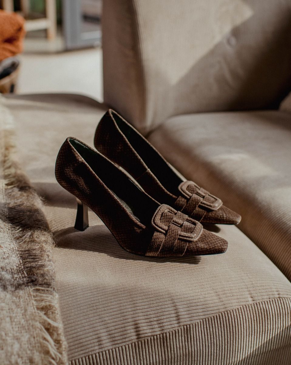 1901 Donkerbruin Damesloafers