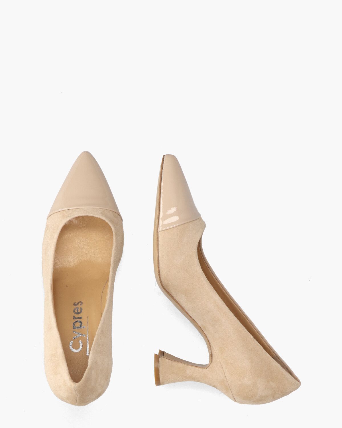 7032P Beige Damespumps