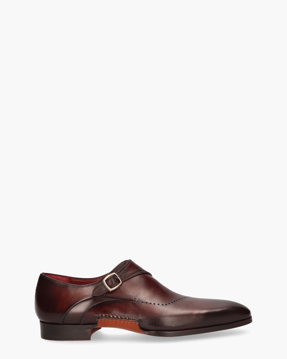 23121 Bruin Heren Gespschoenen