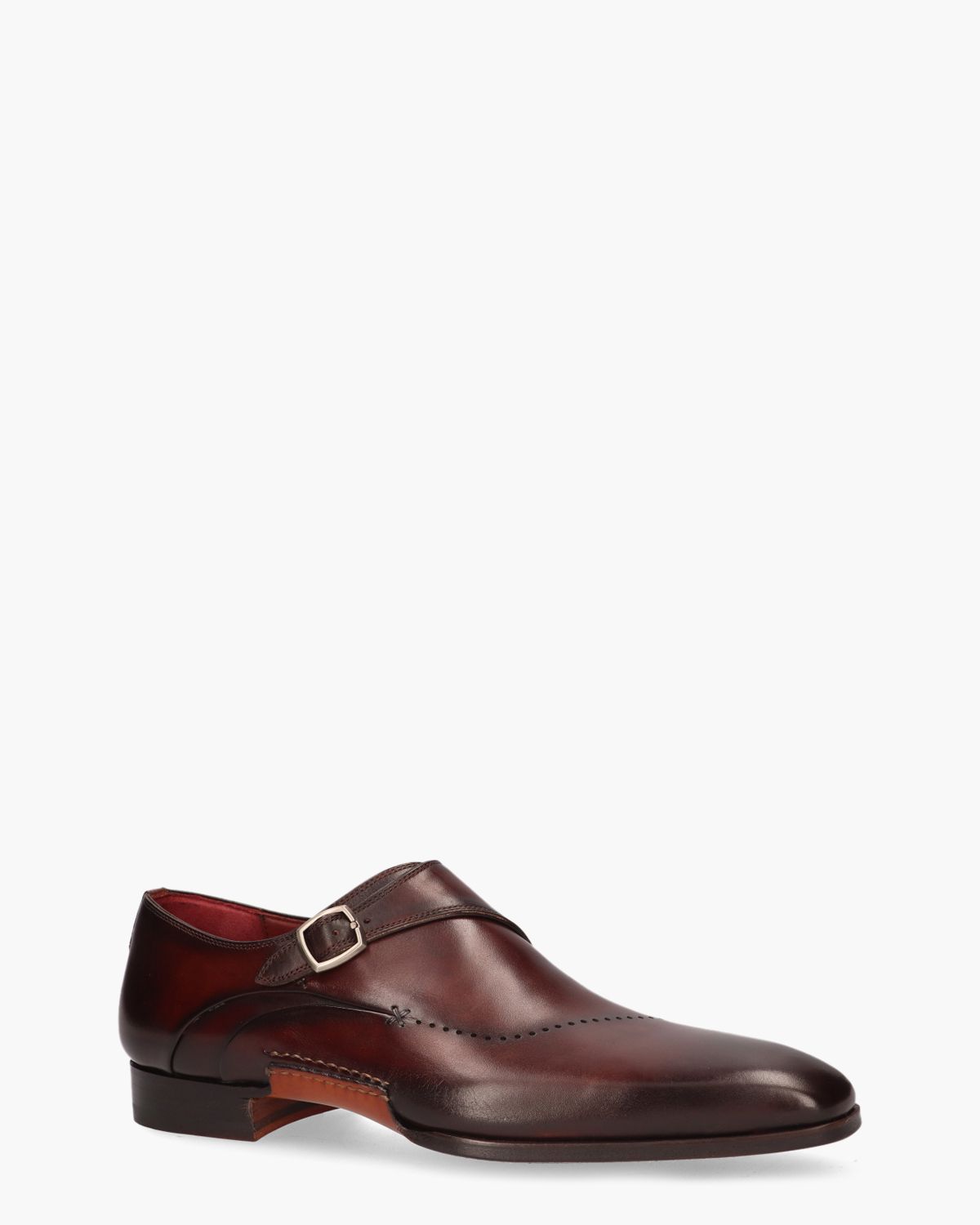 23121 Bruin Heren Gespschoenen